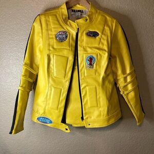Kill Bill Vol I &II Miramax Costume Biker Jacket & Pants Yellow Women’s Size M